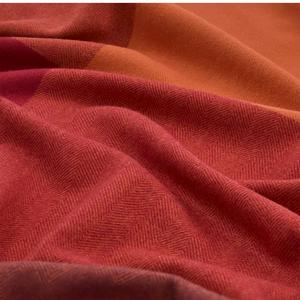 Sainsbury's Home Herringbone Check Throw - Red -125x150 - gallery image 2