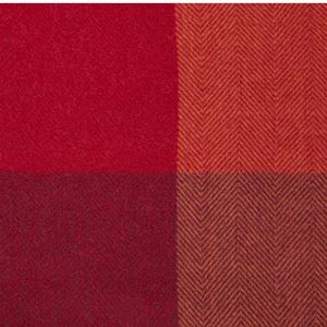 Sainsbury's Home Herringbone Check Throw - Red -125x150 - gallery image 3