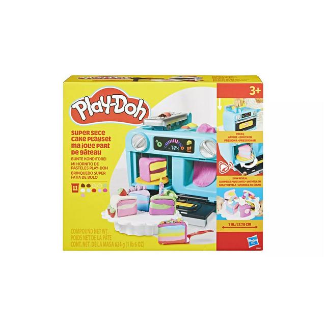 Play-Doh Super Slice Cake Playset with 11 Tubs Accessories