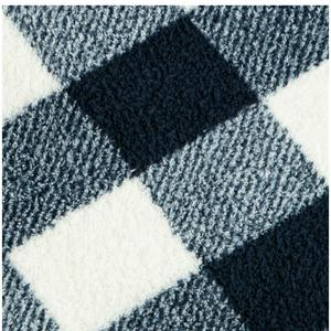 Sainsbury's Home Check Teddy Fleece Throw - Navy - 125x150 - gallery image 3