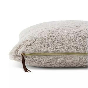 Habitat Faux Shearling Cushion - Grey - 55x40cm - gallery image 3