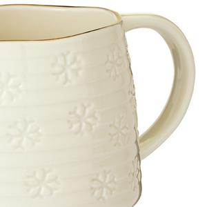 Sainsbury's Home Snowflake Mug - Beige - gallery image 2