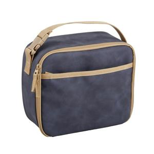 Sainsbury's Home Tan and Navy Lunch Bag - gallery image 2