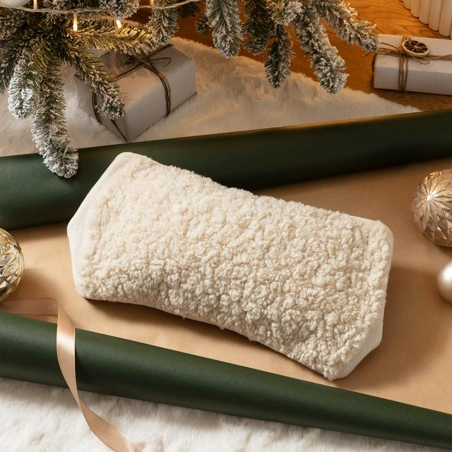 Habitat 1L Hot Water Bottle with Cream Fabric Cover - gallery image 1