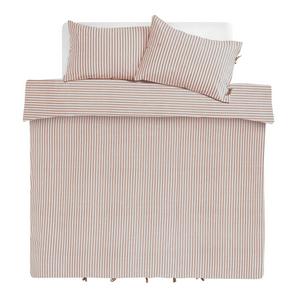 Habitat Timeless Textured Stripe with Ties Rust Bedding Set - gallery image 2