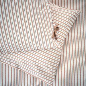 Habitat Timeless Textured Stripe with Ties Rust Bedding Set - gallery image 5