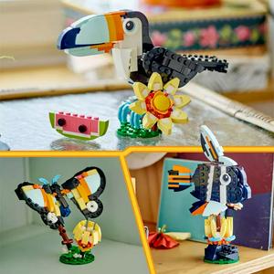 LEGO Creator 3 in 1 Wild Animals Tropical Toucan Set 31173 - gallery image 4