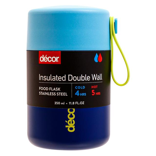 Decor Blue Kids Insulated Food Pod 350ml Sainsbury's