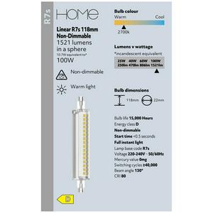 Sainsbury's Home Linear Bulb R7 - 118mm - gallery image 4