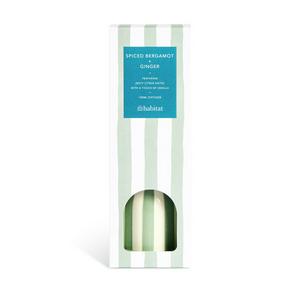 Habitat Stripe Bergamot & Ginger Ceramic Large Diffuser - Green - gallery image 2