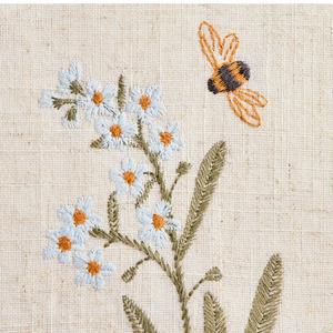 Sainsbury's Home Floral Stems Embroidered Cushion - 43x43 - gallery image 5