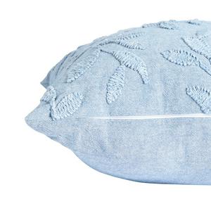 Sainsbury's Home Washed Embroidery Cushion - Blue - 50x50 - gallery image 3