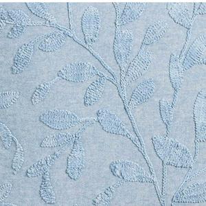 Sainsbury's Home Washed Embroidery Cushion - Blue - 50x50 - gallery image 4