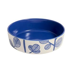 Habitat Leaf Pasta Bowl - Blue - gallery image 3