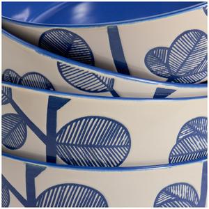 Habitat Leaf Pasta Bowl - Blue - gallery image 4