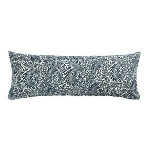 Sainsbury's Home Lino Floral Lumbar Cushion - Navy - 30x80 - gallery image 2