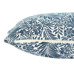 Sainsbury's Home Lino Floral Lumbar Cushion - Navy - 30x80 - gallery image 3