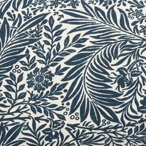 Sainsbury's Home Lino Floral Lumbar Cushion - Navy - 30x80 - gallery image 4