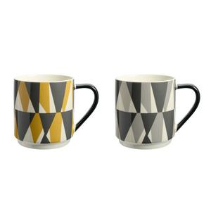 Sainsbury's Home Stacking Geo Triangles Mug Assortment - gallery image 4