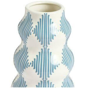 Habitat Harlequin Ceramic Wiggle Vase - Blue - gallery image 2