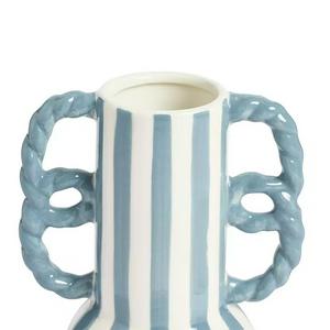 Habitat Stripe Vase With Wavy Handles - gallery image 2