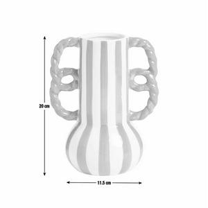Habitat Stripe Vase With Wavy Handles - gallery image 5