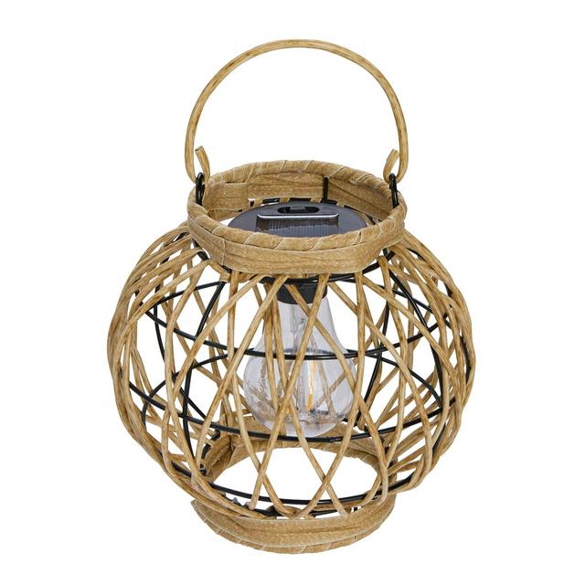 Sainsbury's Home Smart Solar Rattan Ball Lantern