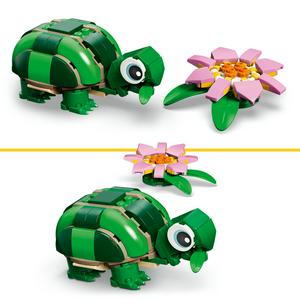LEGO Creator 3 in 1 Turtle With a Water Lily Flower 31377 - gallery image 3