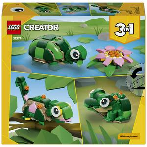 LEGO Creator 3 in 1 Turtle With a Water Lily Flower 31377 - gallery image 5