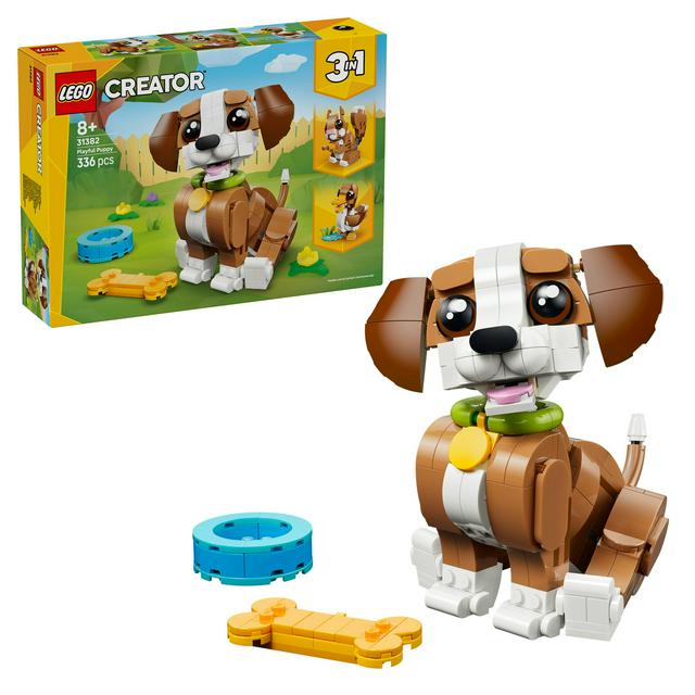 LEGO Creator 3 in 1 Cute Animals Playful Puppy Dog Building Toy 31382 - gallery image 1