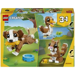 LEGO Creator 3 in 1 Cute Animals Playful Puppy Dog Building Toy 31382 - gallery image 5