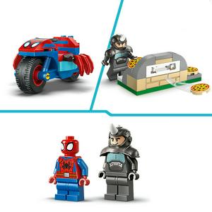 LEGO Marvel Spidey on his Motorcycle vs. Rhino Building Toy 11206 - gallery image 4