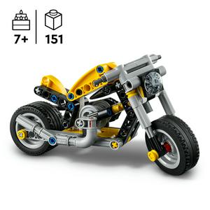 LEGO Technic Yellow Motorbike Toy Model Kit 42225 - gallery image 2