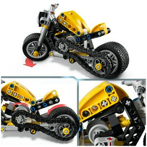 LEGO Technic Yellow Motorbike Toy Model Kit 42225 - gallery image 4