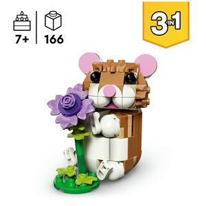 LEGO Creator 3 in 1 Cute Hamster With a Flower 31376 - gallery image 2
