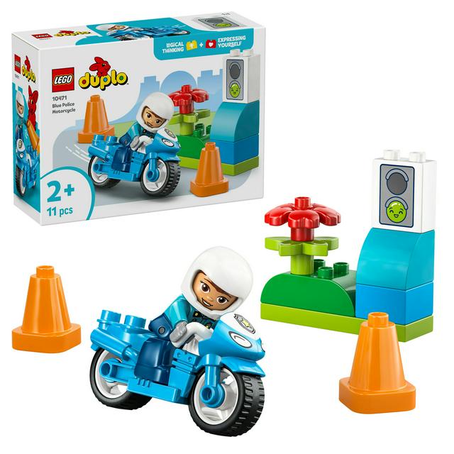 LEGO Duplo Blue Police Motorcycle Toy 10471