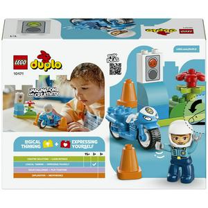 LEGO Duplo Blue Police Motorcycle Toy 10471 - gallery image 5