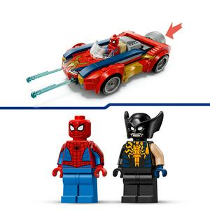 LEGO Marvel Spider-Man Car vs. Venomized Wolverine Building Toy 76336 - gallery image 4