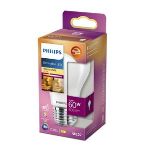 Philips LED E27 Warm Glow Dimmable Filament Light Bulb - 60w - gallery image 2