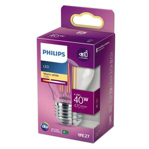 Philips LED E27 P45 Warm White Light Bulb - 40w - gallery image 2