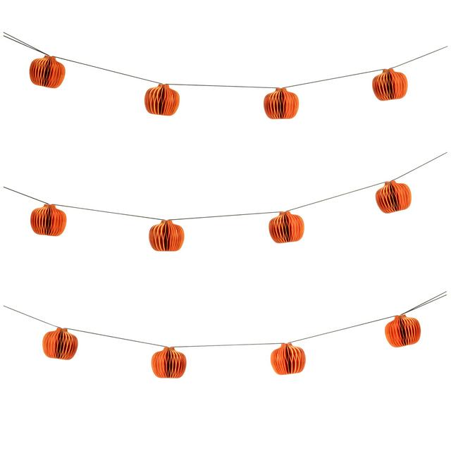 Sainsbury's Home Paper Pumpkin Garland  - gallery image 1