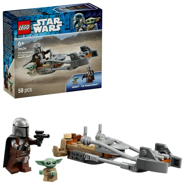 Lego Star Wars The Mandalorian & Grogu’s Speeder Bike Toy 75436 - gallery image 1