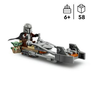 Lego Star Wars The Mandalorian & Grogu’s Speeder Bike Toy 75436 - gallery image 2