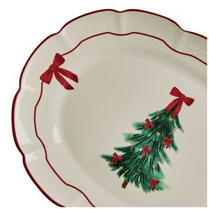 Sainsbury's Home Bows & Tree Christmas Platter - gallery image 2