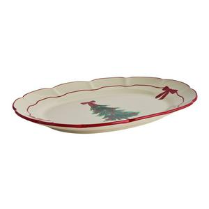 Sainsbury's Home Bows & Tree Christmas Platter - gallery image 3