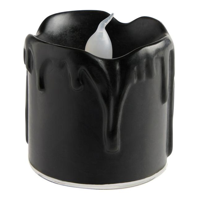 Sainsbury's Home Drip LED Candle - Black - gallery image 1