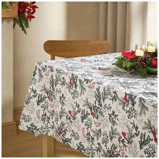 Sainsbury's Home Robin Wipe Clean Tablecloth - gallery image 1