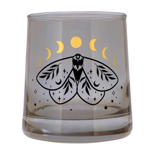 Sainsbury's Home Luna Moth Glass Tumbler - gallery image 1