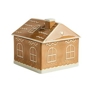 Sainsbury's Home Novetly Gingerbread House Shaped Treat Jar - gallery image 2
