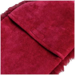 Sainsbury's Home Faux Fur Hot Water Bottle - Burgundy - gallery image 4